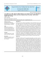 0079 Vai trò của việc hoàn thiện pháp luật Việt Nam về vệ sinh dịch tễ đối với hàng nông sản xuất khẩu đáp ứng mục tiêu phát triển bền vững.pdf