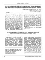 THAY ĐỔI KIẾN THỨC TỰ CHĂM SÓC CỦA NGƯỜI BỆNH PHỔI TẮC NGHẼN MẠN TÍNH TẠI KHOA NỘI HÔ HẤP BỆNH VIỆN ĐA KHOA TỈNH QUẢNG NINH NĂM 2017