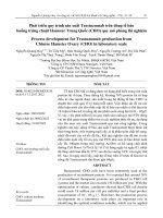 0346 phát triển quy trình sản xuất trastuzumab trên dòng tế bào buồng trứng chuột hamster trung quốc (CHO) quy mô phòng thí nghiệm