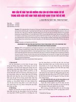 NGHIÊN CỨU - TRAO ĐỔI NHU CẦU VỀ ĐÀO TẠO BỒI DƯỠNG CỦA CÁN BỘ CÔNG ĐOÀN CƠ SỞ TRONG ĐIỀU KIỆN VIỆT NAM THỰC HIỆN HIỆP ĐỊNH TỰ DO THẾ HỆ MớI