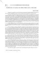 0466 nghiên cứu và giảng dạy đông nam á học ở VIệt nam