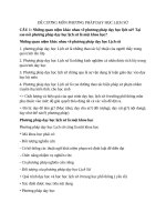 ĐỀ CƯƠNG môn PHƯƠNG PHÁP dạy học LỊCH sử