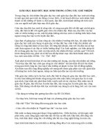 GIÁO DỤC ĐẠO ĐỨC HỌC SINH TRONG CÔNG TÁC CHỦ NHIỆM