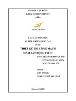 BÁO CÁO MÔN HỌC VI ĐIỀU KHIỂN NÂNG CAO Đề tài THIẾT KẾ THI CÔNG MẠCH GIÁM SÁT ĐỘNG CƠ DC.pdf