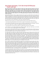 Quy hoạch xây dựng - Vị trí nào trong hệ thống quy hoạch quốc gia