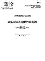 Convention for the Safeguarding of the Intagible Cultural Heritage, General Assembly, Third Session, 22-24 June 2010, Item 2