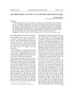 Quá trình tìm ra vết tích của giá trị trong học thuyết marx