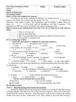 Name:……………………………ENGLISH TEST-15’