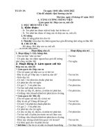 TUẦN 18:                             Từ ngày 10/01 đến 14/01/2022