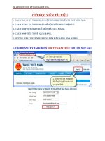 Huong dan CACH DK VA NOP TO KHAI TIEN THUE