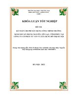 Kế toán chi phí xây dựng công trình trường mầm non xã trung nguyên, yên lạc, vĩnh phúc tại công ty cổ phần tư vấn và xây dựng đô thị hà nội