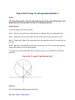 Đáp án bài 22 trang 111 sách giáo khoa hình học 9