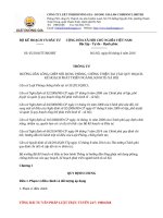 HƯỚNG DẪN LỒNG GHÉP NỘI DUNG PHÒNG, CHỐNG THIÊN TAI VÀO QUY HOẠCH, KẾ HOẠCH PHÁT TRIỂN NGÀNH, KINH TẾ-XÃ HỘI