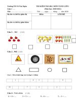 đề toán lớp 1 2