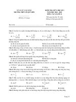 Đề kiểm tra giữa HK1 trường THPT lê quý đôn nam định