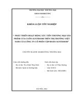 Phát triển hoạt động xúc tiến thương mại sản phẩm cửa cuốn austdoor trên thị trường việt nam của công ty cổ phần tập đoàn austdoor
