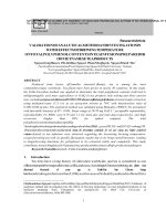0817 THẨM ĐỊNH PHƯƠNG PHÁP PHÂN TÍCH và ĐÁNH GIÁ ẢNH HƯỞNG của NHIỆT độ PHA TRÀ đến hàm LƯỢNG POLYPHENOL TỔNG TRONG nước TRÀ của một số sản PHẨM TRÀ VIỆT n