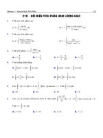 C10   đổi biến tính tích phân hàm lượng giác