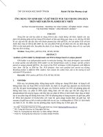 0277 ứng dụng tin sinh học và kĩ thuật PCR tạo thang DNA dựa trên một khuôn plasmid duy nhất