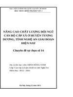16  nâng cao chất lượng đội ngũ cán bộ cấp xã, phường tại huyện tương dương, tỉnh nghệ an giai đoạn hiện nay