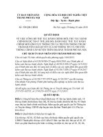 Quyết định 528/QĐ-UBND lĩnh vực Bộ máy hành chính