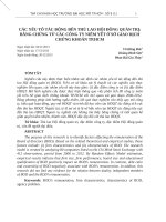 0886 các yếu tố tác động đến thù lao hội đồng quản trị bằng chứng từ các công ty niêm yết ở sở giao dịch chứng khoán TP HCM