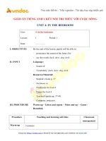 Giáo án tiếng anh lớp 1 unit 4 in the bedroom   vndoc com