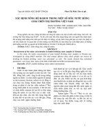 0094 xác định nồng độ radon trong một số mẫu nước đóng chai trên thị trường việt nam