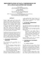IMPLEMENTATION OF DATA COMPRESSION S/W ON A SPACE QUALIFIED DSP BOARD