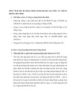 PHÂN TÍCH RỦI RO HOẠT ĐỘNG KINH DOANH TẠI CÔNG TY CHỨNG KHOÁN HÒA BÌNH