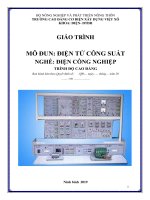 Giáo trình Điện tử công suất (Nghề Điện công nghiệp  Cao đẳng)
