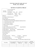 Mẫu 2C-BNV/2008 ban hành kèm theo Quyết định số 02/2008/QĐ-BNV ngày 06/10/2008 của Bộ trưởng Bộ Nội vụ