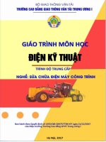 Giáo trình Điện kỹ thuật (Nghề Sửa chữa điện máy công trình – Trình độ trung cấp)