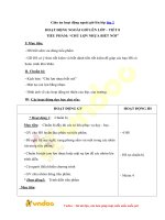 Giáo án hoạt động ngoài giờ lên lớp lớp 2   tiết 8   vndoc com