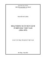 Hoạt động xuất bản sách ở miền bắc việt nam (1954–1975)