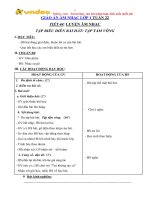 Giáo án âm nhạc lớp 1 tiết 44