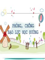 CHUYÊN đề PHÒNG, CHỐNG bạo lực học ĐƯỜNG