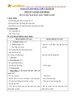 Giáo án âm nhạc lớp 1 tiết 38