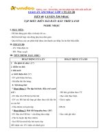 Giáo án âm nhạc lớp 1 tiết 40