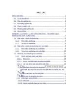 CƠ sở lý LUẬN về MARKETING  và CHIẾN lược MARKETING