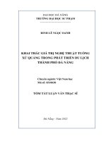 Khai thác giá trị nghệ thuật tuồng xứ quảng trong phát triển du lịch thành phố đà nẵng 1