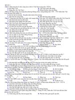 TOÀN BỘ CÂU HỎI ĐỀ THI THPT QG MÔN LỊCH SỬ 2020