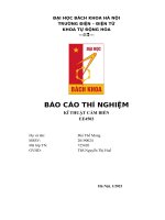 báo cáo thí nghiệm kĩ thuật cảm biến