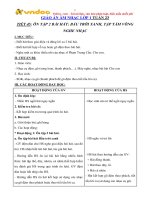 Giáo án âm nhạc lớp 1 tiết 45