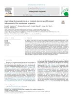 Controlling the degradation of an oxidized dextran-based hydrogel independent of the mechanical properties