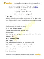 Giáo án hoạt động ngoài giờ lên lớp lớp 4: tháng 5   hoạt động 3 vndoc com