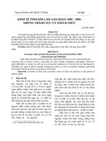 1824 kinh tế tỉnh đăk lăk giai đoạn 2004   2009 những thành tựu và thách thức