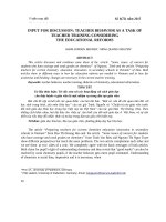 1951 input for discussion teacher behavior as a task of teacher training considering the educational reforms