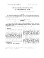 1714 mối liên hệ giữa trò chơi vận động và kĩ năng làm việc nhóm