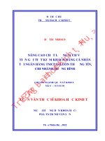 Nâng cao chất lượng dịch vụ tiền gửi tiết kiệm khách hàng cá nhân tại Ngân hàng TMCP Sài Gòn Thương tín, Chi nhánh Quảng Bình